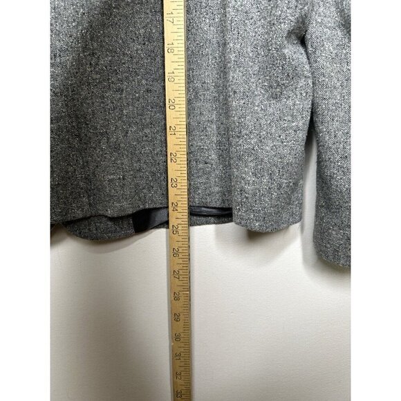 L.L. Bean Womens Wool Silk Blend Blazer Jacket Gray Size XL Petite - Picture 11 of 13